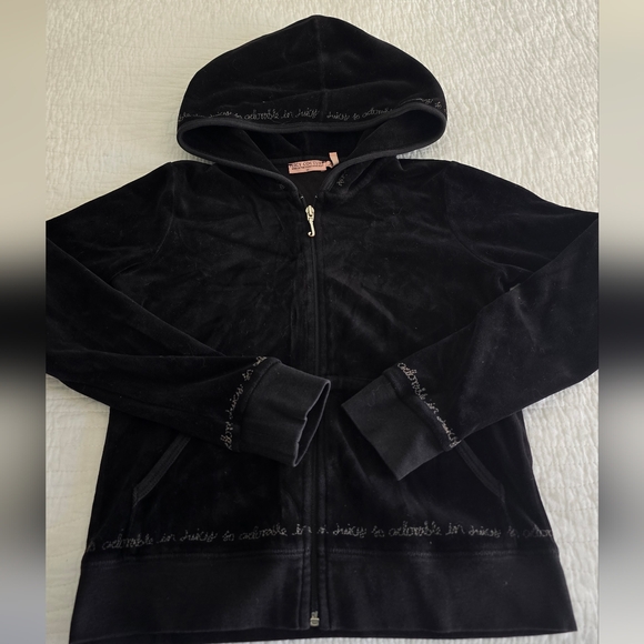 ✨️Vintage Juicy Couture Girls Tracksuit Size 10/12 Black